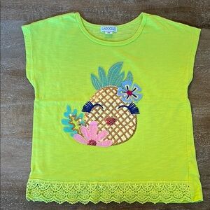 Flapdoodles Sequin Pineapple Dolman Tee